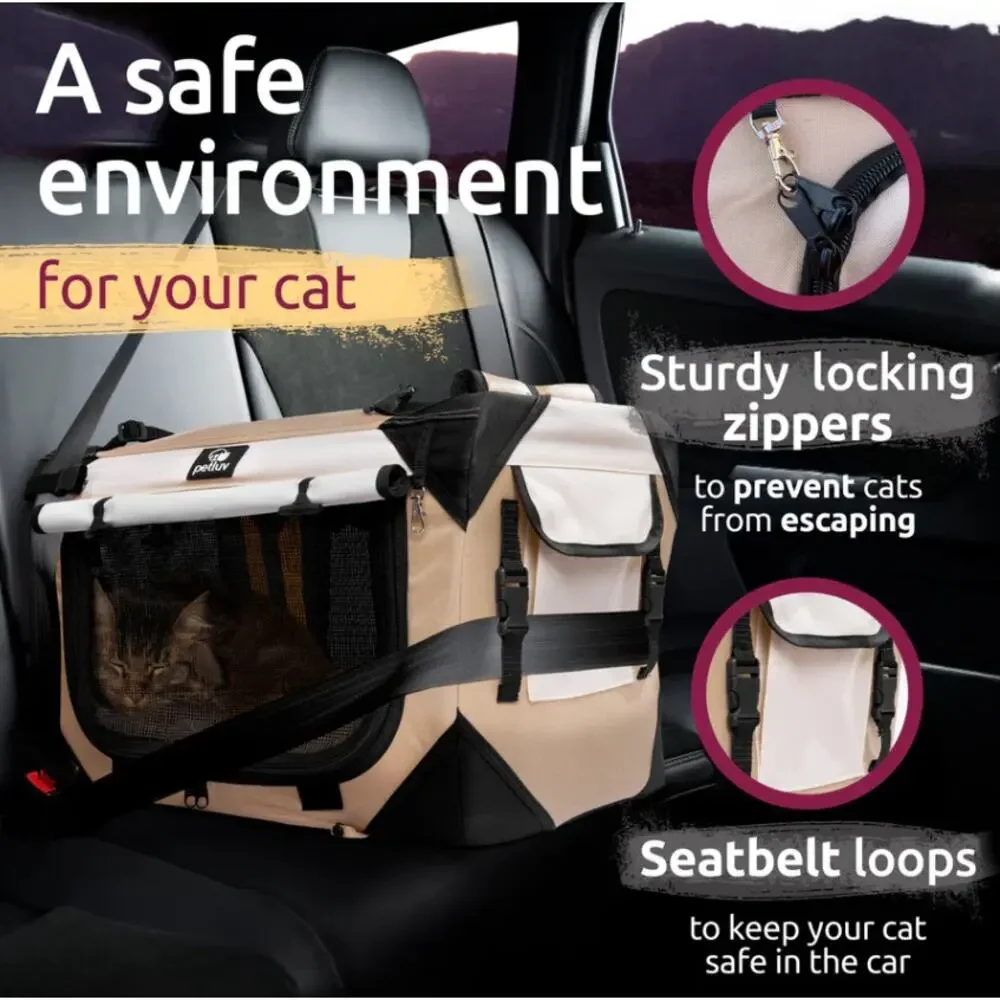 NWT PetLuv Premium Cat and Dog Carrier, Size Small, Tan